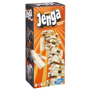 hasbro jenga classic niños y adultos juego de habilidades motrices