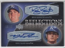 2007 Mark Teahen Brian Bannister UD Exquisite DUAL ROOKIE AUTO /40 - KC Royals
