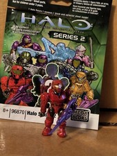 HALO HERO MEGA CONSTRUX BLOKS SERIES 2 SPARTAN RED UNSC MINI FIGURE