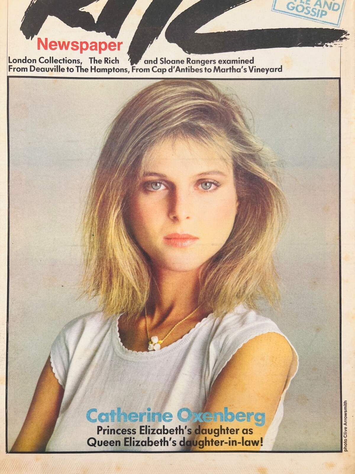 RITZ newspaper london collections fashion art catherine oxenberg Rare ...