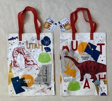 2 New Trader Joe’s Utah Tote Reusable Grocery Shopping Bags 