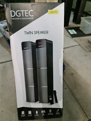 dgtec twin speaker with bluetooth wireless technology