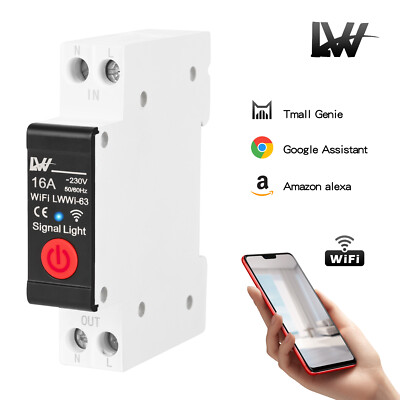 WLAN Smart Leitungsschutzschalter 1P Hutschiene Circuit Breaker Schutzschalter