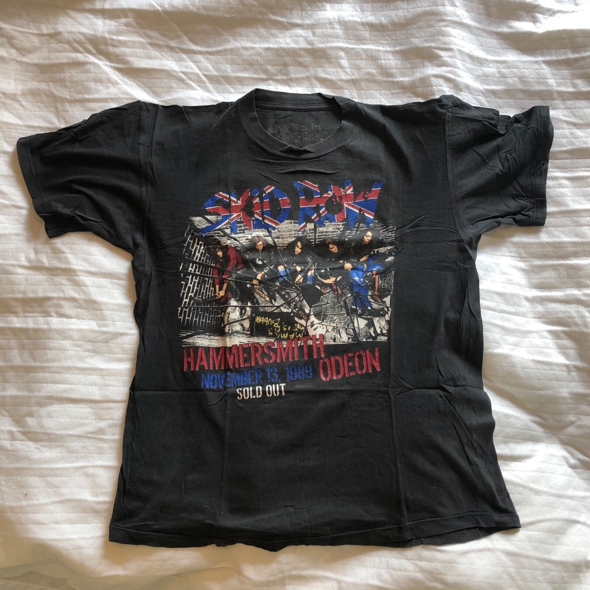 SKID ROW T-SHIRT HAMMERSMITH ODEON NOVEMBER 13 1989 - LONDON | eBay UK
