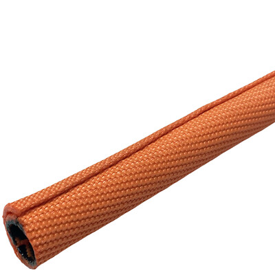 Double Layer Wear-Indicating Self Closing Protective Braided Sleeving Wrap