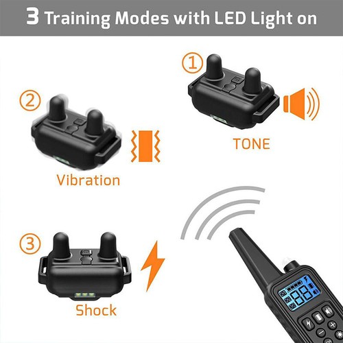 Anti Bark Electric Shock Dog Pet Training E-Collar Obedience Remote Control AU - Picture 4 of 12