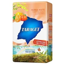 2 Packs Yerba mate  TARAGUI CITRUS DEL LITORAL X 500 /G