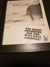 Johnny Mann A Man And A Woman Rare Original Promo Poster Ad Framed!