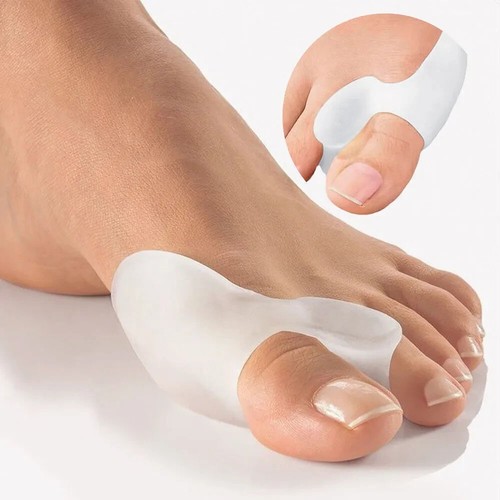 2 Gel Silicone Bunion Toe Corrector Straightener Protector Splint Pads Support - Picture 16 of 16