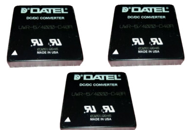 LOT OF 3 DATEL UWR-5/4000-D48A DC DC Converter 1 Output 5V 4A 18V - 75V Input
