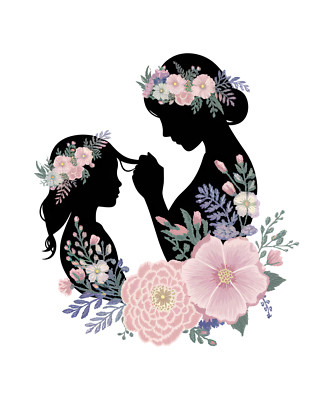 XXL 30X30 Mother's Day Car Sticker Wreath Sticker