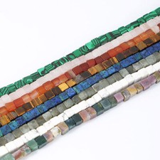 6mm Cube Lapis lazuli /Aventurine/Agate/Jade/Labradorite Gems Loose Beads Strand