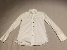 CAMICIA BALLANTYNE Bianca - Taglia 41/16 regular cotone bottoni madreperla nuova