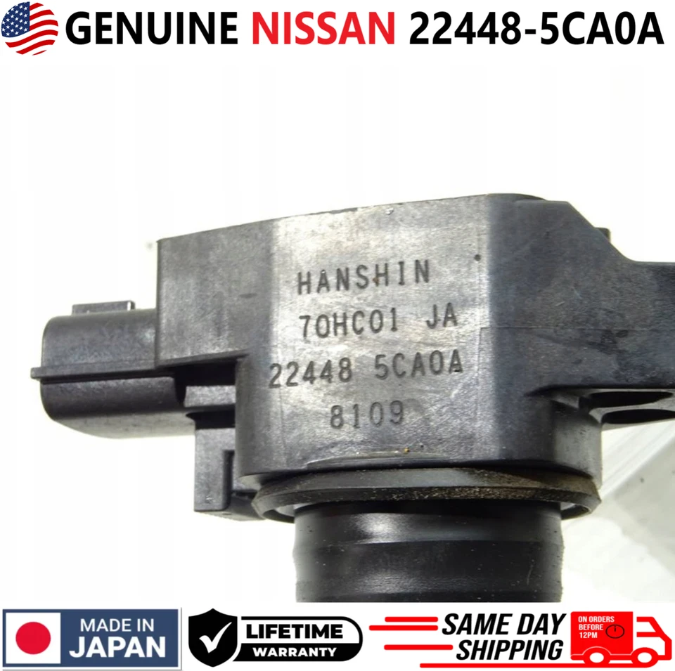 Bobinas de encendido originales Nissan para Infiniti Q50 Q60 2016-2021 3,0 L V6 22448-5CA0A Foto 3 de 4