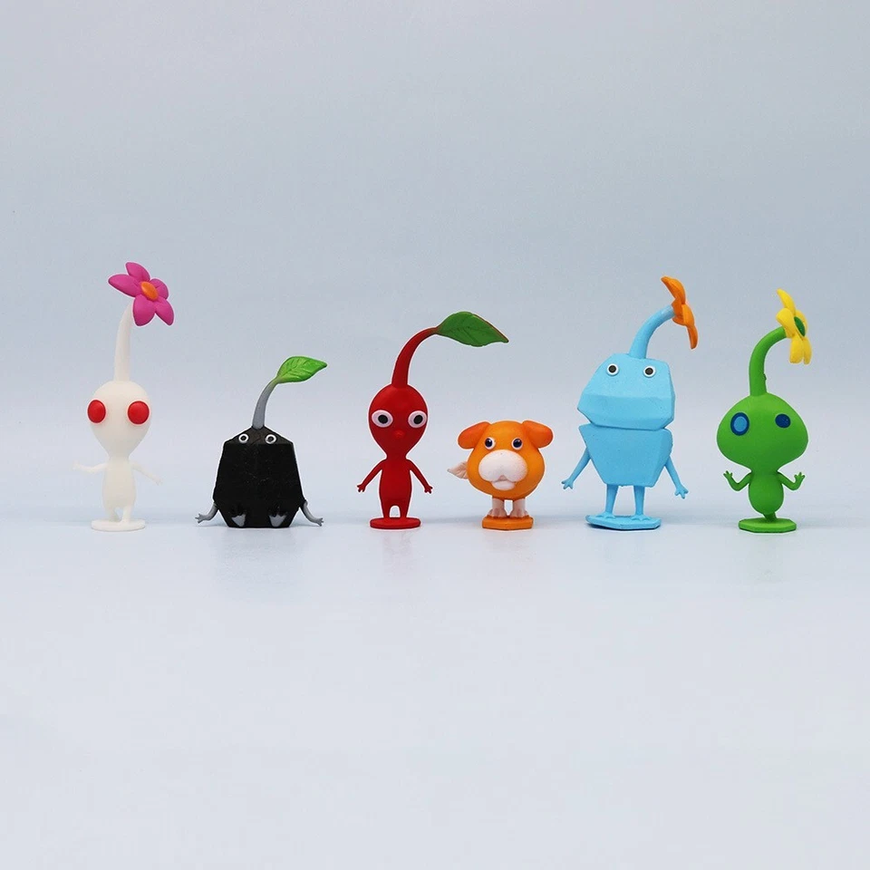 Venta caliente 12 piezas/juego PIKMIN figura Capitán Olimar PIKMIN PVC figura de acción juguetes Foto 4 de 4