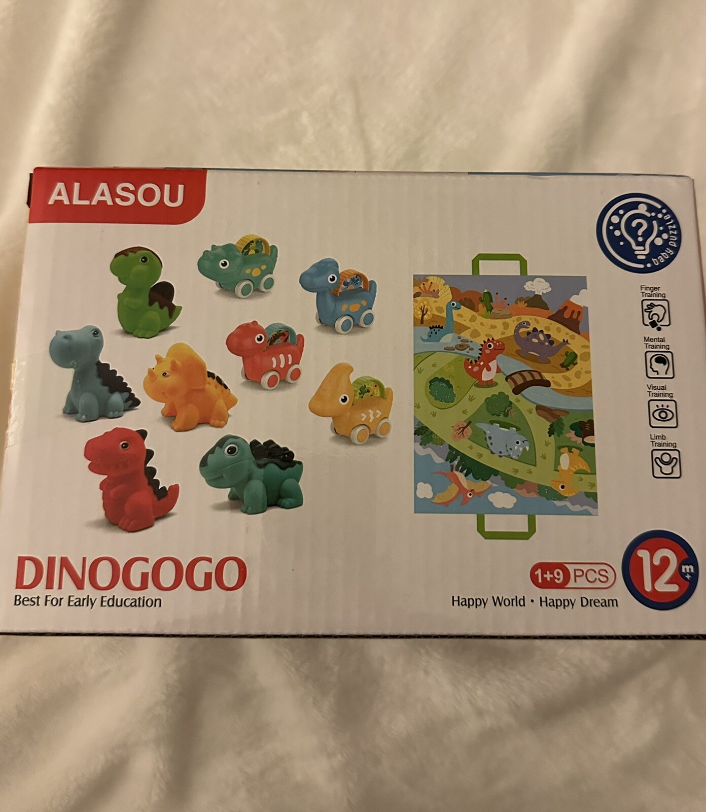 Dino Toy Cars for Toddlers 12M+ Early Learning Play Set New in Box  