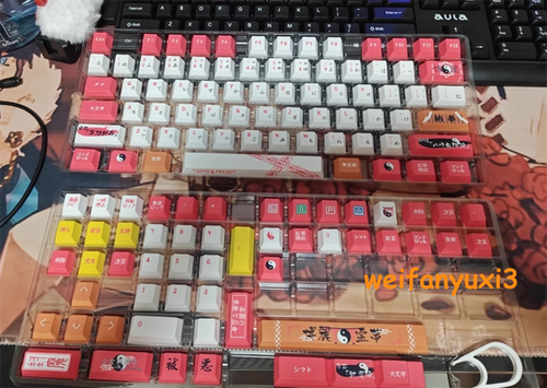 129keys Touhou project Hakurei Reimu Mechanical keyboard keycaps For Cherry MX - 第 10/16 張圖片