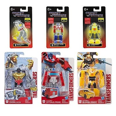 Transformers Set of 6 Optimus, Bumblebee & Grimlock With 3 Limited  