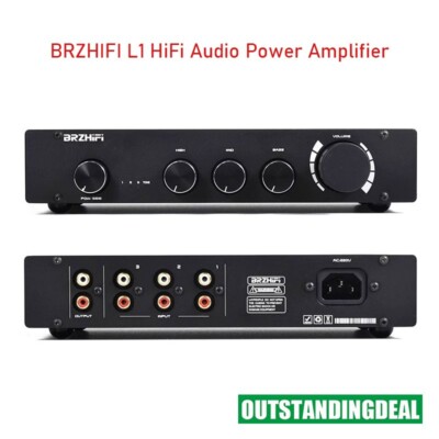 BRZHIFI L1 Frosted Pure Class A 2.0/2.1 Channel HiFi Audio Power Amplifier os67