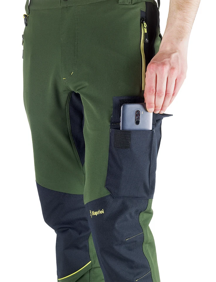 Kapriol Pantalone Giardiniere Dynamic Idrorepellente Elasticizzato Verde SlimFit - Immagine 3 di 4