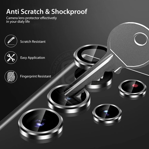 For Galaxy S24 FE S23 Plus Ultra FE Ring Camera Lens Tempered Glass Protector - Picture 10 of 21