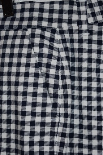 Old Navy Shorts Womens 10 Blue Gingham Check Cotton Stretch Everyday Short CUTE! - Picture 10 of 17