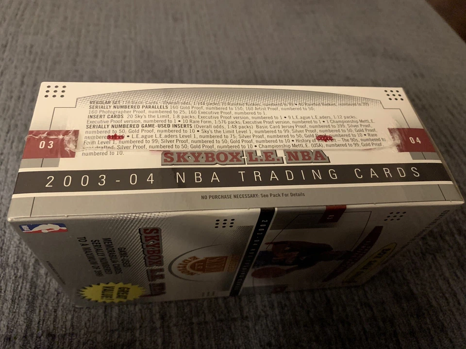 LeBron James Rookie YR 03-04 NBA Fleer Skybox Limited Edition sealed box-6 packs - Image 3 of 4