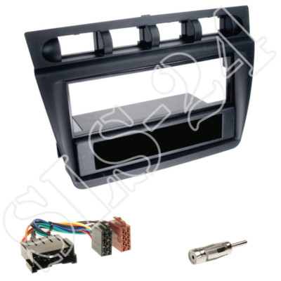 Doppel-DIN Radio Blende+Fach Silber+ALPINE Lenkradinterface Für Hyundai