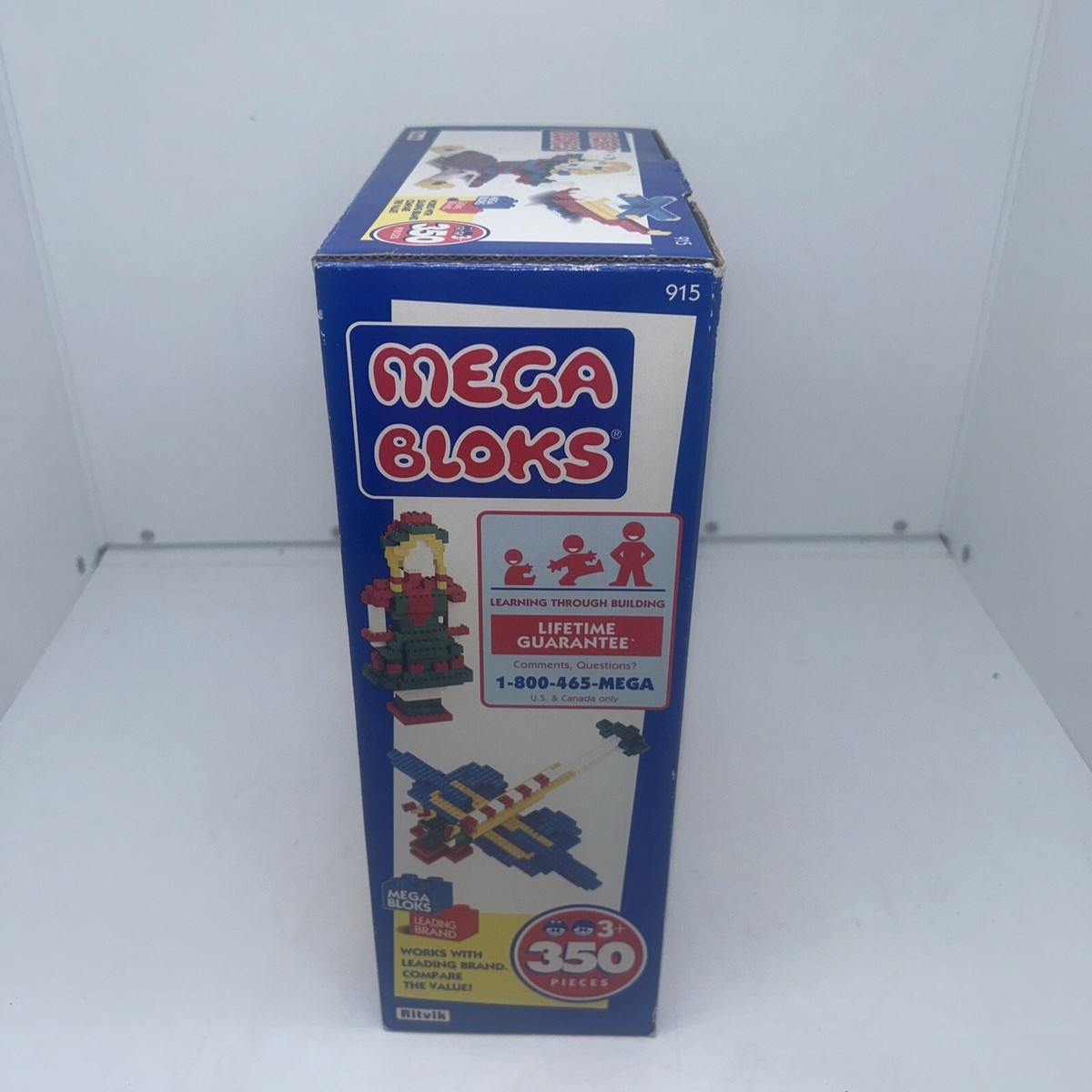 Vintage 1992 Ritvik MEGA BLOKS Building Blocks Set 915 350 Pieces