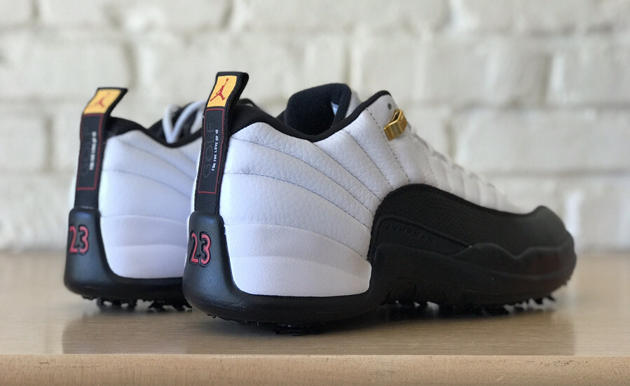 Nike Air Jordan XII 12 Retro Low Black White Golf Men Size