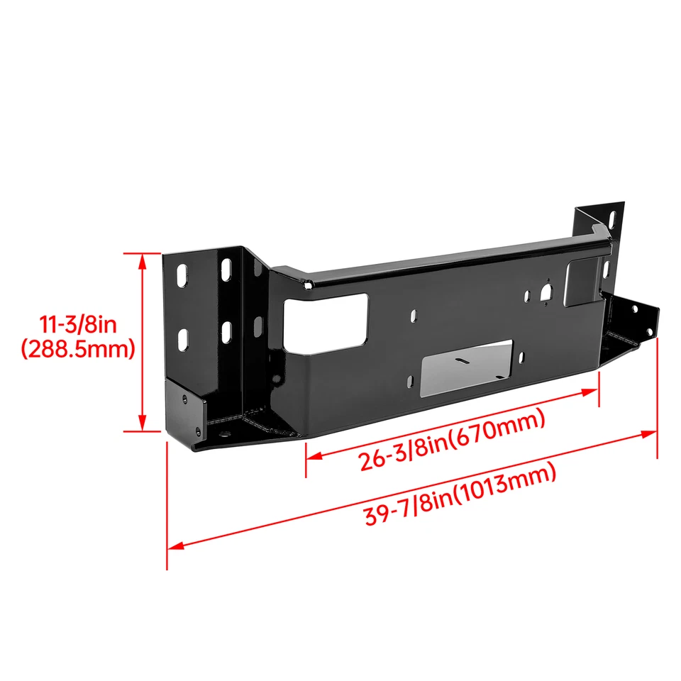 Универсальная пластина крепления бампера лебедки 13000 фунтов для Ford F150 F250 F350 F450 Bronco - Изображение 3 из 4