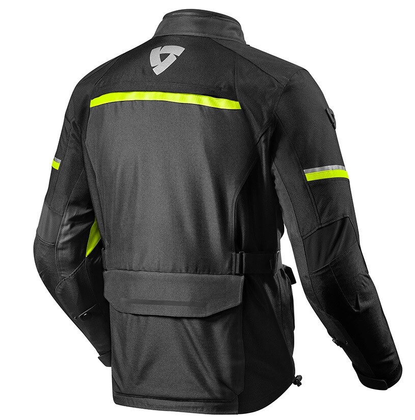 Motorcycle Jacket Rev'It Revit Outback Layers Waterproof Black
