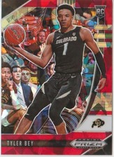 2020-21 Panini Prizm Draft Picks Prizms Red Ice #35 Tyler Bey