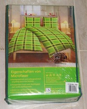 6-teilige Bettwäsche mit RV, »Stockholm« 135 x 200 cm, leichte Mikrofaser, Grün