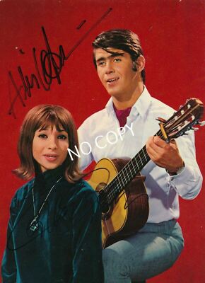 100% Original Autograph Auto Card Hand Signed Esther & Abi Ofarim E1.22