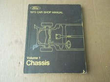 1973 Ford Car Chassis Volume 1 Shop Service Manual Mustang T-Bird Cougar Mark