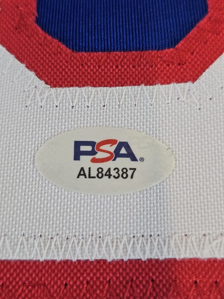 Jose Canseco Autographed/Signed Jersey PSA/DNA COA Blue Custom Jersey  - Image 3 of 4