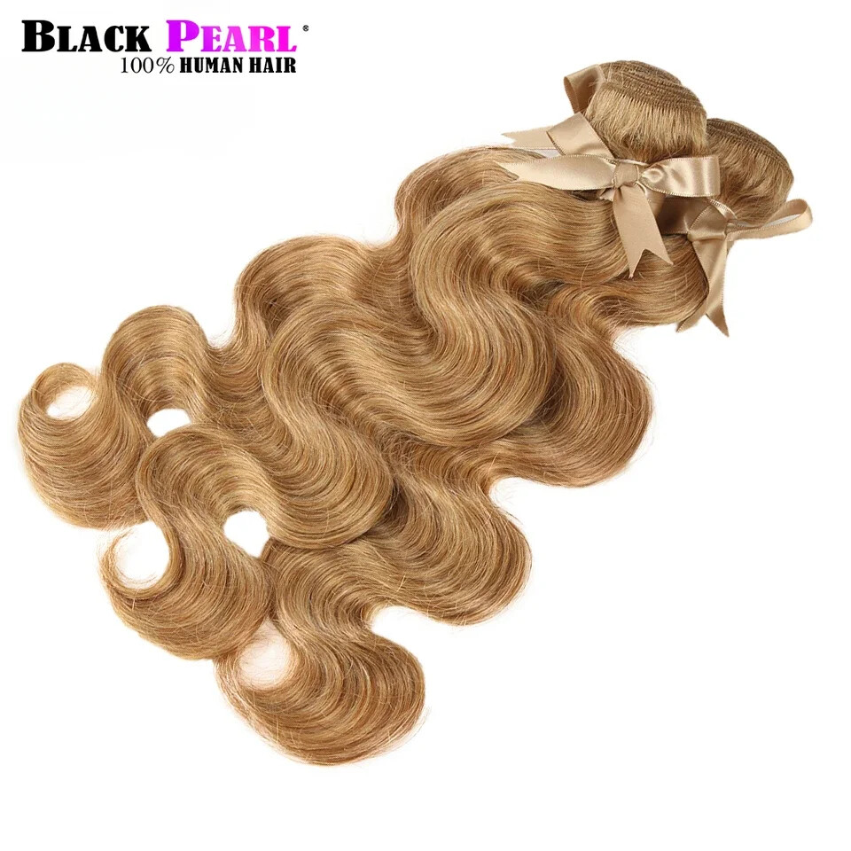 Honey Blonde 27 Hair Brazilian Body Wave Natural Hair Bundles 3/4 Hair Extension