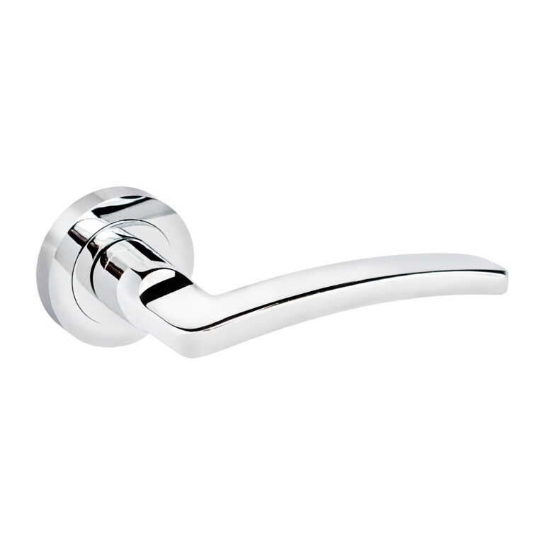 Smiths Nova Lever on Rose Internal Door Handle Set Pair - Polished Chrome
