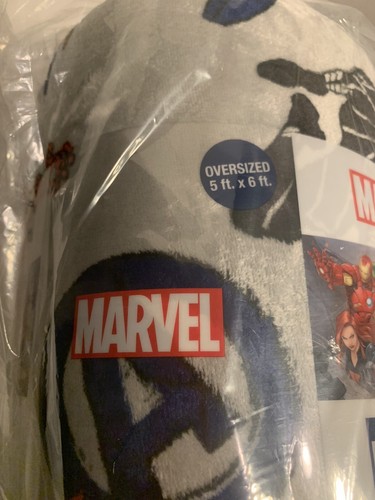 The Big One Oversized Marvel Characters Plush Avengers Throw Blanket, 5 x 6 - Picture 9 of 9
