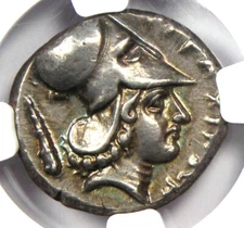 Illyria Dyrrhachium AR Stater 300 BC Pegasus and Athena Coin - NGC Choice XF