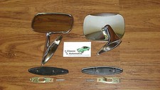 Door Mirrors Chrome 70-81 Camaro 8pc Kit Gaskets Brackets Screws Does Both Sides
