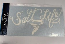 Salt Life Decal - 12 Medium Surface Mount Sticker - Mermaid Tail - White Sad972 Salt Life Decal - 12 Medium Surface Mount Sticker - Mermaid Tail - White Sad972