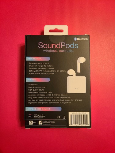 iHip SoundPods Wireless Earbuds and charging caseCase - Picture 2 of 3