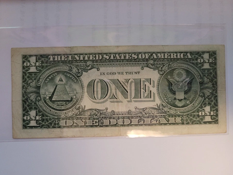 1999 USA $1 Dollar George Washington Star * E01009099 * Bank Note - Image 2 of 2