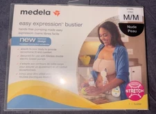 Medela Easy Expression Hands Free Pumping Bustier, Medium, Nude, 67941