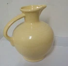 .Fiesta Fiestaware Pale Yellow Carafe Water Jug Pitcher 8" Tall HLC Retired