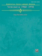 Essential Home Library Vol 6 1980-1990 Piano Sheet Music 31 Pop Songs Book