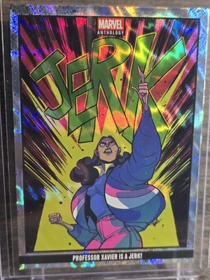 PROFESSOR XAVIER IS A JERK! 2025 Panini Marvel Anthology #24 Glitch Holo /500 SP