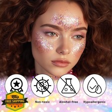 DAGEDA Rainbow Body Glitter Stick Face Hair Makeup Rave Mermaid Concert